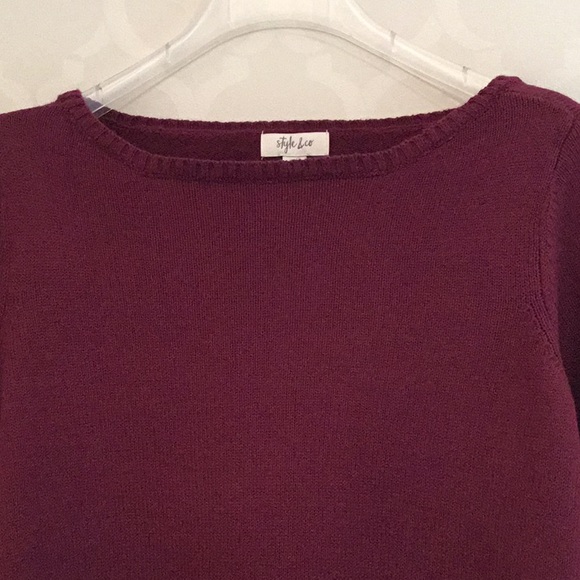 STYLE & CO PLUS SIZE RUFFLE SWEATER - Picture 6 of 11